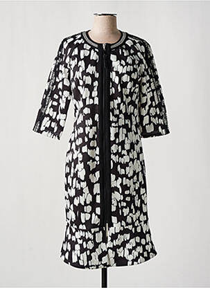 Rochie midi mâneci 3/4 mâneci 3/4 negru LESLIE femeie