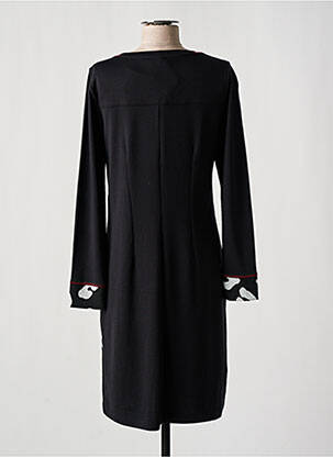 Rochie midi mâneci lungi mâneci lungi negru DOLCEZZA femeie