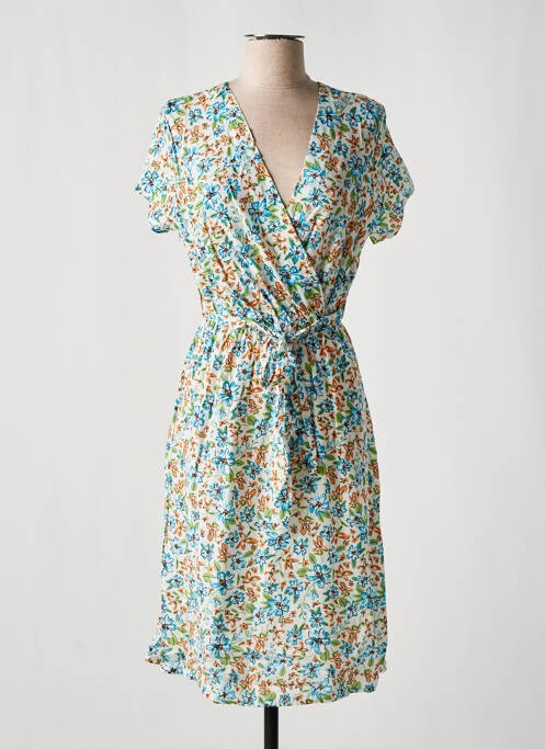 Rochie midi albastru COULEURS DU TEMPS femeie