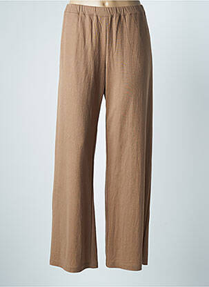 Pantalon larg maro PAOLA BURANI femeie