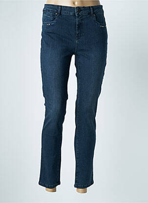 Blugi cu croială slim albastru EVA KAYAN femeie