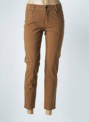 Blugi cu croială slim maro ANNA MONTANA femeie