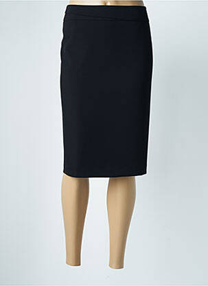 Fustă midi croială dreaptă negru FRANK WALDER femme