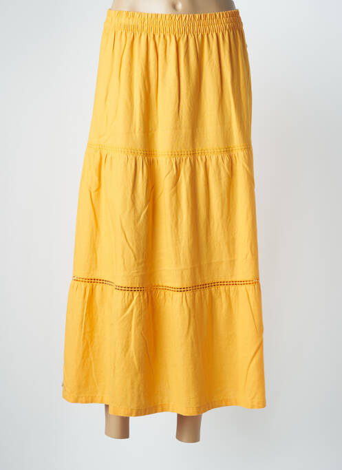 Fustă lungă portocaliu ÉTYMOLOGIE femeie