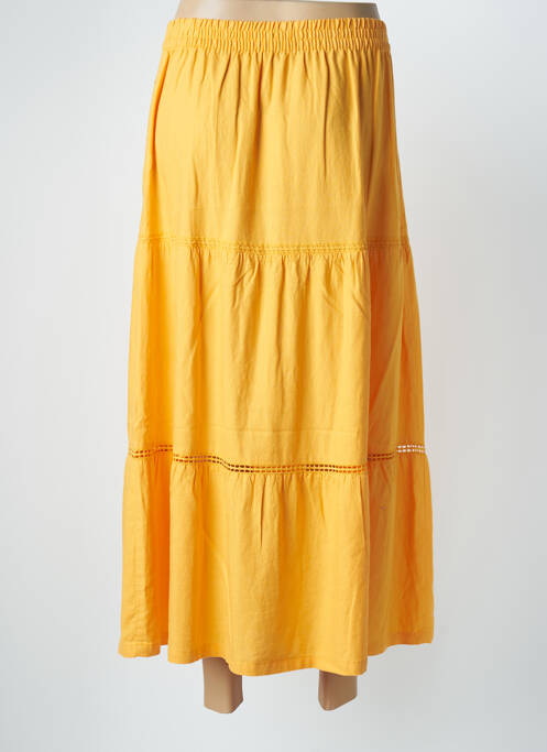 Fustă lungă portocaliu ÉTYMOLOGIE femeie