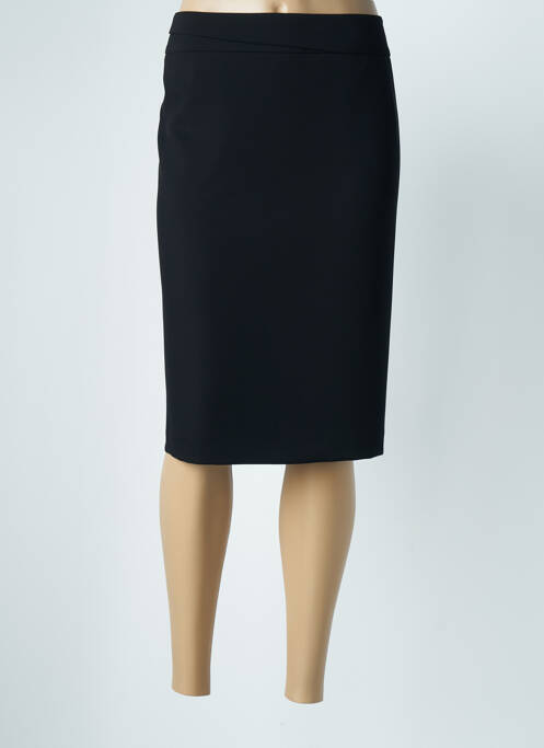 Fustă midi croială dreaptă negru FRANK WALDER femme