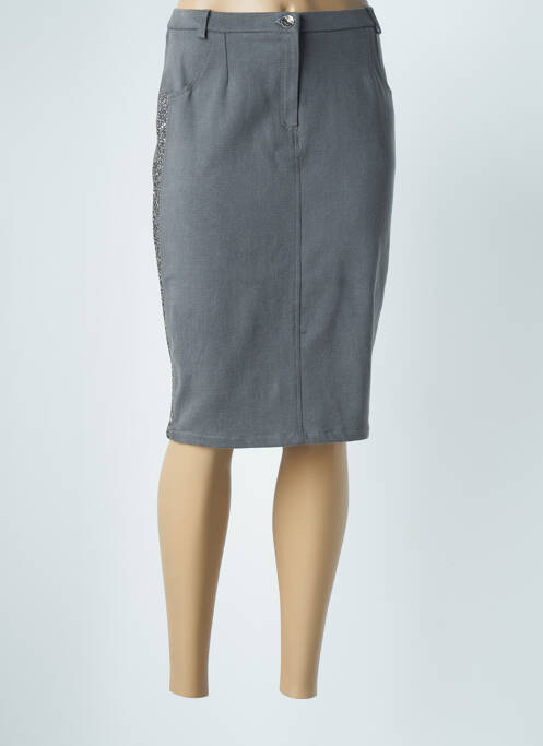Fustă midi gri MERI & ESCA femeie