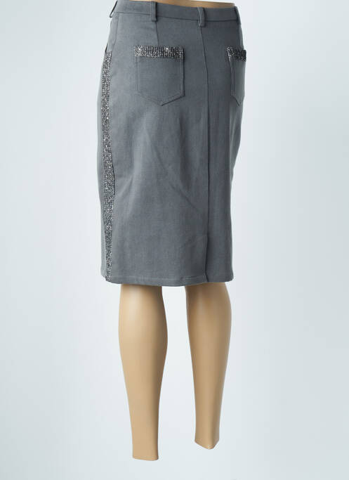 Fustă midi gri MERI & ESCA femeie