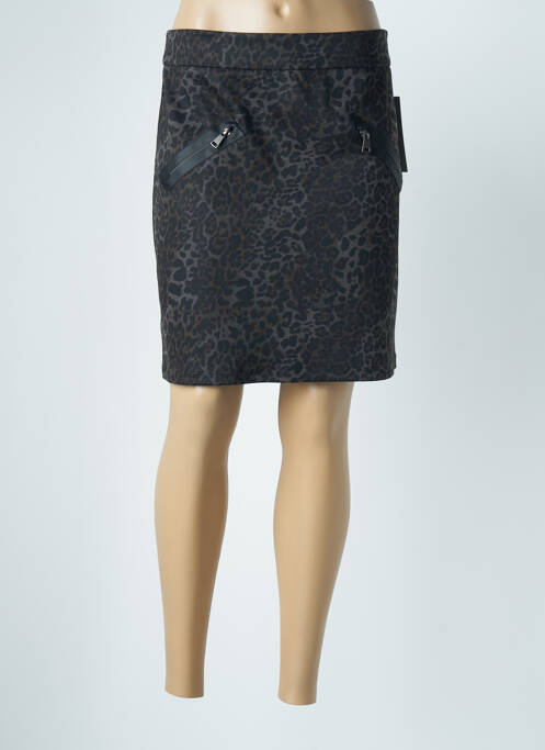 Fustă scurtă maro EVA KAYAN femeie