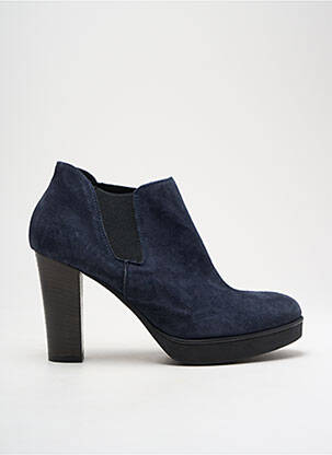Botine/ghete nubuc toc de 7 la 9 cm albastru DONNA PIU femeie