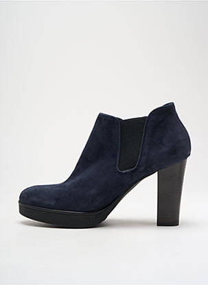 Botine/ghete nubuc toc de 7 la 9 cm albastru DONNA PIU femeie