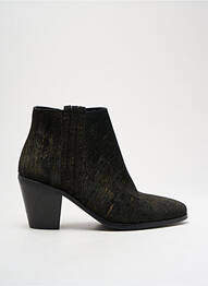 Botine/ghete vârf ascuțit toc de 4 la 6 cm negru REGARD femme