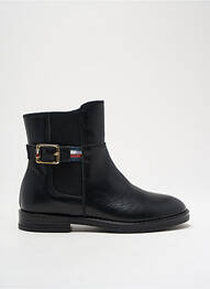 Botine/ghete material neted toc mic negru TOMMY HILFIGER fille