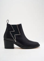 Botine/ghete material neted toc de 4 la 6 cm negru PALLADIUM femeie