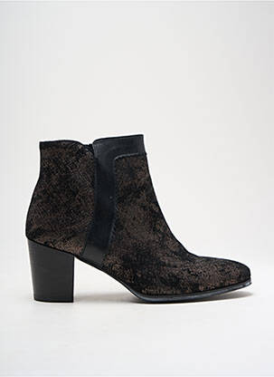 Botine/ghete material neted toc de 4 la 6 cm negru MYMA femeie