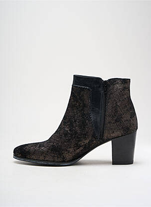 Botine/ghete material neted toc de 4 la 6 cm negru MYMA femeie