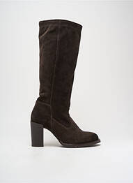 Cizme nubuc toc de 7 la 9 cm maro închis PALLADIUM femme