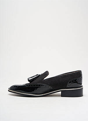 Mocasini material neted toc plat până la 3 cm negru PERTINI femeie