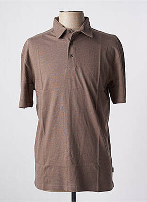 Polo țesătură jersey mâneci scurte maro JACK & JONES bărbat