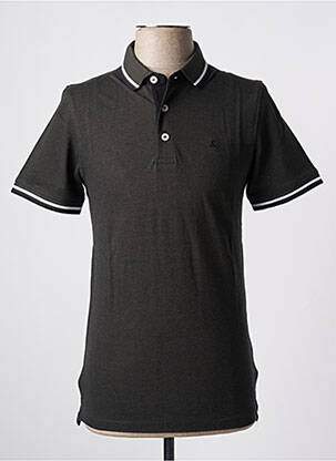 Polo croială dreaptă mâneci scurte verde JACK & JONES bărbat