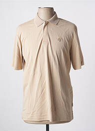 Polo țesătură jersey mâneci scurte bej JACK & JONES homme