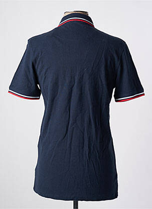 Polo broderie cu motive brodate mâneci scurte albastru JACK & JONES bărbat