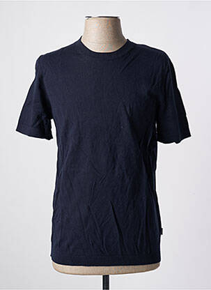 Tricou elasticitate mâneci scurte albastru JACK & JONES bărbat