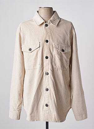 Cămașă cu mâneci lungi bej JACK & JONES bărbat