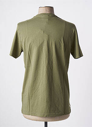 Tricou broderie mâneci scurte verde KULTE bărbat
