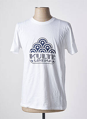 Tricou elasticitate mâneci scurte alb KULTE bărbat