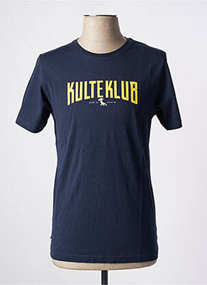 Tricou elasticitate mâneci scurte albastru KULTE bărbat
