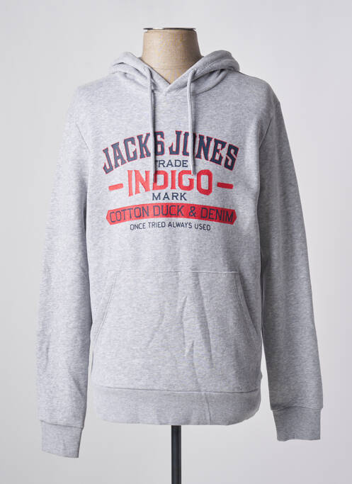 Hanorac cu glugă gri JACK & JONES bărbat