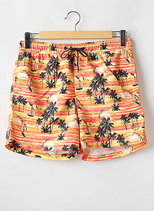 Șort de baie imprimeu tie and dye portocalie JACK & JONES bărbat