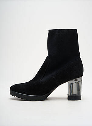 Botine/ghete nubuc toc de 4 la 6 cm negru TAMARIS femeie
