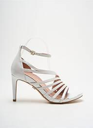 Sandale/pantofi decupați material neted toc de 7 la 9 cm alb TAMARIS femme