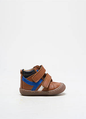 Adidași țesătură satinată vârf rotund maro GBB băiat