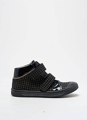 Adidași material neted vârf rotund negru BELLAMY fată