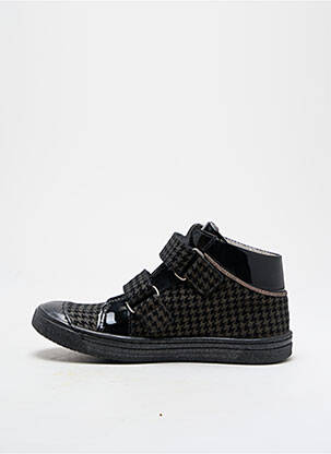Adidași material neted vârf rotund negru BELLAMY fată