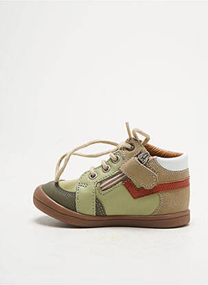 Adidași țesătură satinată vârf rotund verde GBB băiat