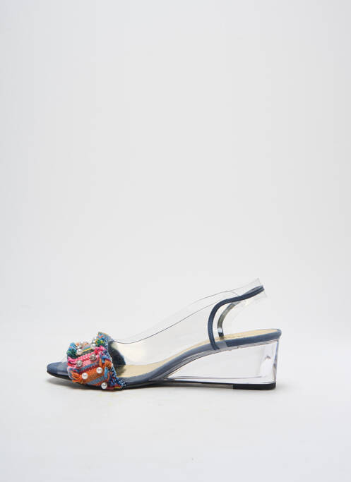 Pantofi cu toc albastru AZUREE femeie