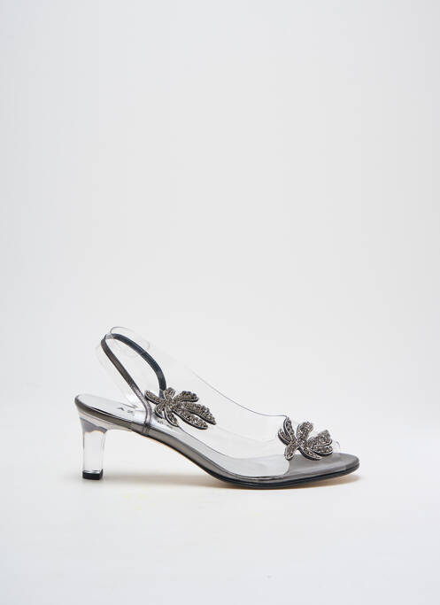 Pantofi cu toc argintiu AZUREE femeie