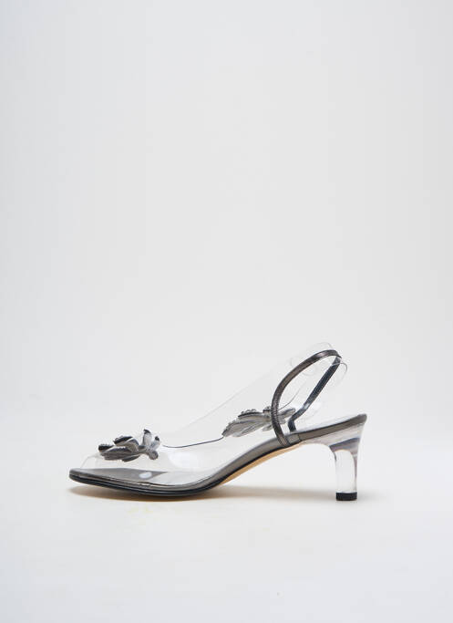 Pantofi cu toc argintiu AZUREE femeie