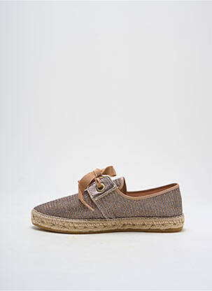Espadrile țesătură satinată toc plat până la 3 cm auriu LA MAISON DE L'ESPADRILLE femeie