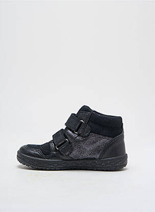Adidași material neted vârf rotund negru SUPERFIT fată