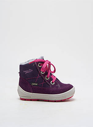 Botine/ghete umplută vârf rotund violet SUPERFIT fată