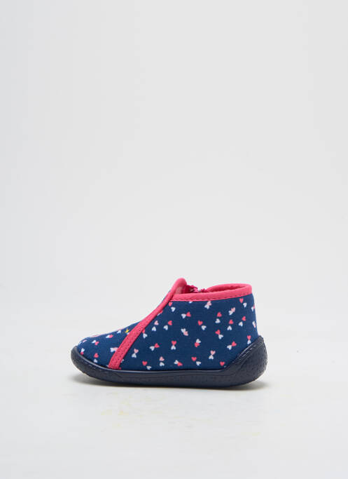 Papuci/Pantofi de casă albastru TOOTI fată