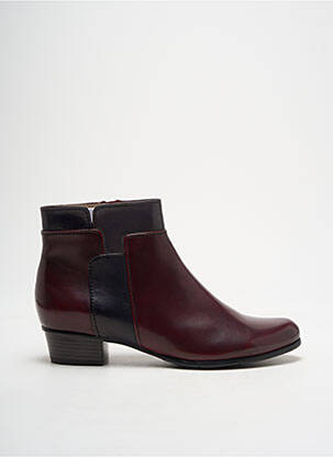 Botine/ghete material neted toc plat până la 3 cm violet REGARDE LE CIEL femeie