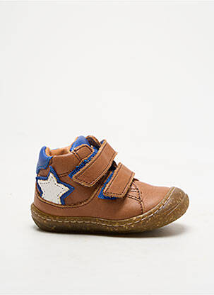 Adidași material neted vârf rotund maro GBB băiat