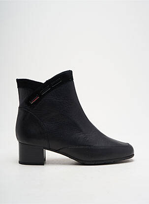 Botine/ghete material neted toc de 4 la 6 cm negru ARTIKA SOFT femeie