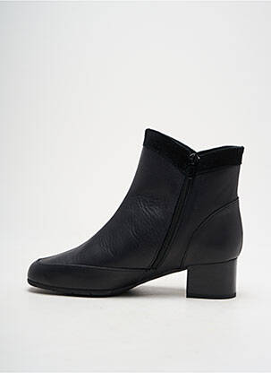 Botine/ghete material neted toc de 4 la 6 cm negru ARTIKA SOFT femeie